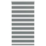 vidaXL Jaluzea tip zebra gri închis lățime țesătură 80,9 cm poliester vidaXL Jaluzea tip zebra gri închis lățime țesătură 80,9 cm poliester