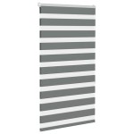vidaXL Jaluzea tip zebra gri închis lățime țesătură 85,9 cm poliester vidaXL Jaluzea tip zebra gri închis lățime țesătură 85,9 cm poliester