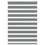 vidaXL Jaluzea tip zebra gri închis lățime țesătură 95,9 cm poliester vidaXL Jaluzea tip zebra gri închis lățime țesătură 95,9 cm poliester