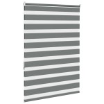vidaXL Jaluzea tip zebra gri închis lățime țesătură 95,9 cm poliester vidaXL Jaluzea tip zebra gri închis lățime țesătură 95,9 cm poliester