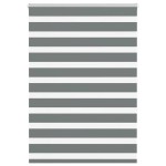 vidaXL Jaluzea tip zebra gri închis lățime țesătură 105,9 cm poliester