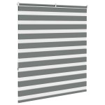 vidaXL Jaluzea tip zebra gri închis lățime țesătură 115,9 cm poliester