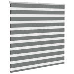 vidaXL Jaluzea tip zebra gri închis lățime țesătură 145,9 cm poliester