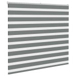 vidaXL Jaluzea tip zebra gri închis lățime țesătură 150,9 cm poliester