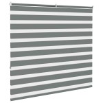 vidaXL Jaluzea tip zebra gri închis lățime țesătură 160,9 cm poliester vidaXL Jaluzea tip zebra gri închis lățime țesătură 160,9 cm poliester