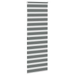 vidaXL Jaluzea tip zebra gri închis lățime țesătură 70,9 cm poliester