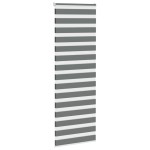vidaXL Jaluzea tip zebra gri închis lățime țesătură 80,9 cm poliester