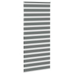 vidaXL Jaluzea tip zebra gri închis lățime țesătură 90,9 cm poliester