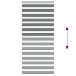 vidaXL Jaluzea tip zebra gri închis lățime țesătură 95,9 cm poliester vidaXL Jaluzea tip zebra gri închis lățime țesătură 95,9 cm poliester