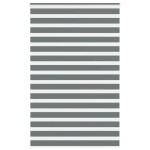vidaXL Jaluzea tip zebra gri închis lățime țesătură 135,9 cm poliester