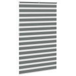 vidaXL Jaluzea tip zebra gri închis lățime țesătură 135,9 cm poliester
