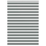 vidaXL Jaluzea tip zebra gri închis lățime țesătură 160,9 cm poliester