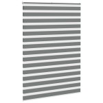 vidaXL Jaluzea tip zebra gri închis lățime țesătură 160,9 cm poliester