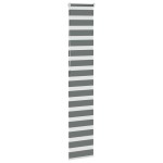 vidaXL Jaluzea tip zebra gri închis lățime țesătură 40,9 cm poliester