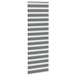 vidaXL Jaluzea tip zebra gri închis lățime țesătură 85,9 cm poliester vidaXL Jaluzea tip zebra gri închis lățime țesătură 85,9 cm poliester