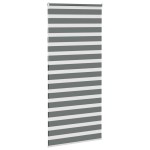 vidaXL Jaluzea tip zebra gri închis lățime țesătură 90,9 cm poliester