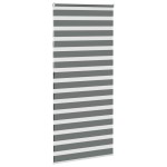 vidaXL Jaluzea tip zebra gri închis lățime țesătură 100,9 cm poliester