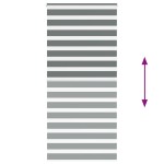 vidaXL Jaluzea tip zebra gri închis lățime țesătură 100,9 cm poliester