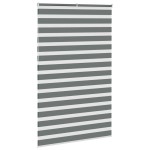 vidaXL Jaluzea tip zebra gri închis lățime țesătură 135,9 cm poliester