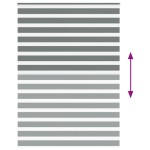 vidaXL Jaluzea tip zebra gri închis lățime țesătură 150,9 cm poliester