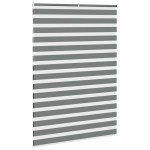 vidaXL Jaluzea tip zebra gri închis lățime țesătură 160,9 cm poliester
