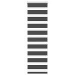 vidaXL Jaluzea tip zebra neagră lățime țesătură 40,9 cm poliester vidaXL Jaluzea tip zebra neagră lățime țesătură 40,9 cm poliester
