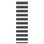 vidaXL Jaluzea tip zebra neagră lățime țesătură 45,9 cm poliester vidaXL Jaluzea tip zebra neagră lățime țesătură 45,9 cm poliester