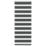 vidaXL Jaluzea tip zebra neagră lățime țesătură 55,9 cm poliester vidaXL Jaluzea tip zebra neagră lățime țesătură 55,9 cm poliester