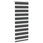 vidaXL Jaluzea tip zebra neagră lățime țesătură 55,9 cm poliester vidaXL Jaluzea tip zebra neagră lățime țesătură 55,9 cm poliester