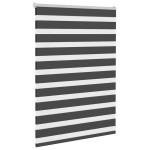 vidaXL Jaluzea tip zebra neagră lățime țesătură 105,9 cm poliester