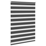 vidaXL Jaluzea tip zebra neagră lățime țesătură 110,9 cm poliester