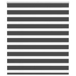 vidaXL Jaluzea tip zebra neagră lățime țesătură 115,9 cm poliester