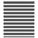 vidaXL Jaluzea tip zebra neagră lățime țesătură 120,9 cm poliester