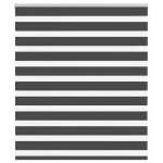 vidaXL Jaluzea tip zebra neagră lățime țesătură 125,9 cm poliester