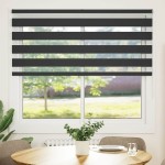vidaXL Jaluzea tip zebra neagră lățime țesătură 150,9 cm poliester vidaXL Jaluzea tip zebra neagră lățime țesătură 150,9 cm poliester