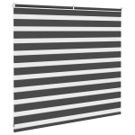 vidaXL Jaluzea tip zebra neagră lățime țesătură 150,9 cm poliester vidaXL Jaluzea tip zebra neagră lățime țesătură 150,9 cm poliester