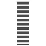 vidaXL Jaluzea tip zebra neagră lățime țesătură 40,9 cm poliester vidaXL Jaluzea tip zebra neagră lățime țesătură 40,9 cm poliester
