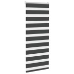 vidaXL Jaluzea tip zebra neagră lățime țesătură 50,9 cm poliester vidaXL Jaluzea tip zebra neagră lățime țesătură 50,9 cm poliester