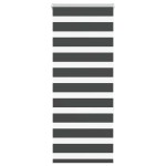 vidaXL Jaluzea tip zebra neagră lățime țesătură 55,9 cm poliester vidaXL Jaluzea tip zebra neagră lățime țesătură 55,9 cm poliester