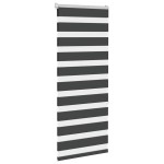 vidaXL Jaluzea tip zebra neagră lățime țesătură 55,9 cm poliester vidaXL Jaluzea tip zebra neagră lățime țesătură 55,9 cm poliester