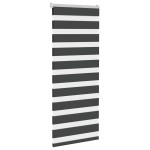 vidaXL Jaluzea tip zebra neagră lățime țesătură 60,9 cm poliester vidaXL Jaluzea tip zebra neagră lățime țesătură 60,9 cm poliester