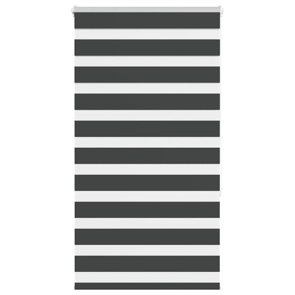 vidaXL Jaluzea tip zebra neagră lățime țesătură 70,9 cm poliester