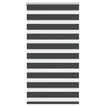 vidaXL Jaluzea tip zebra neagră lățime țesătură 80,9 cm poliester vidaXL Jaluzea tip zebra neagră lățime țesătură 80,9 cm poliester