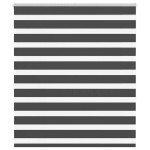 vidaXL Jaluzea tip zebra neagră lățime țesătură 120,9 cm poliester