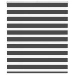 vidaXL Jaluzea tip zebra neagră lățime țesătură 125,9 cm poliester