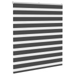 vidaXL Jaluzea tip zebra neagră lățime țesătură 130,9 cm poliester vidaXL Jaluzea tip zebra neagră lățime țesătură 130,9 cm poliester