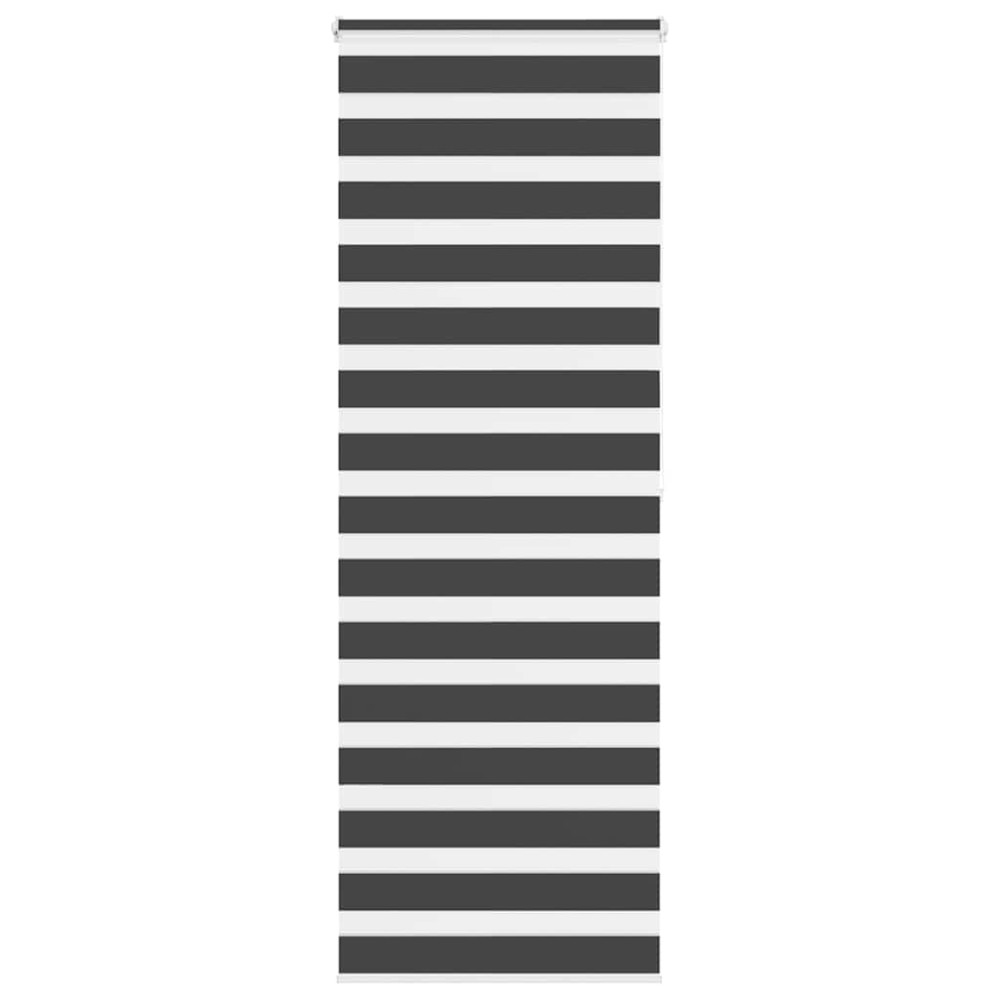 vidaXL Jaluzea tip zebra neagră lățime țesătură 75,9 cm poliester