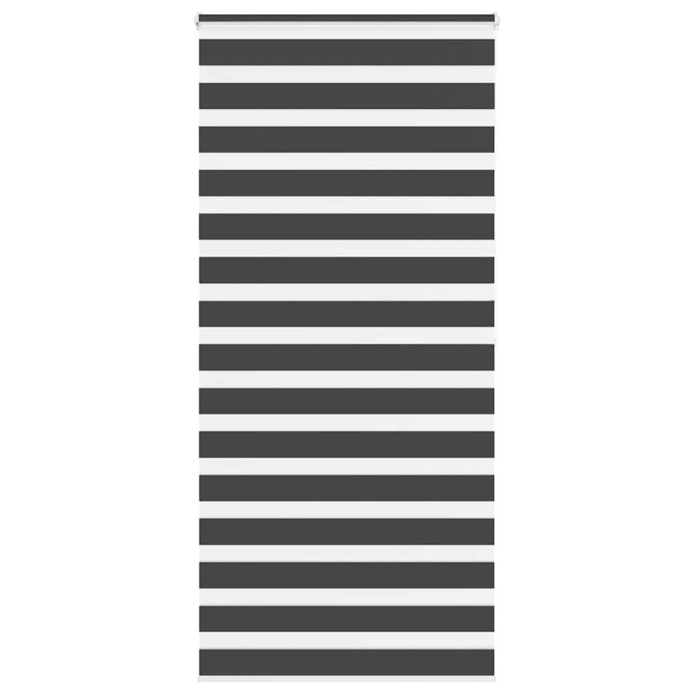 vidaXL Jaluzea tip zebra neagră lățime țesătură 100,9 cm poliester