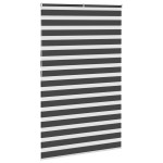 vidaXL Jaluzea tip zebra neagră lățime țesătură 140,9 cm poliester vidaXL Jaluzea tip zebra neagră lățime țesătură 140,9 cm poliester