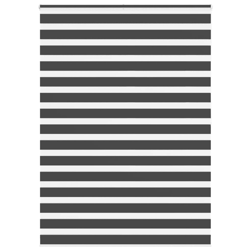 vidaXL Jaluzea tip zebra neagră lățime țesătură 150,9 cm poliester